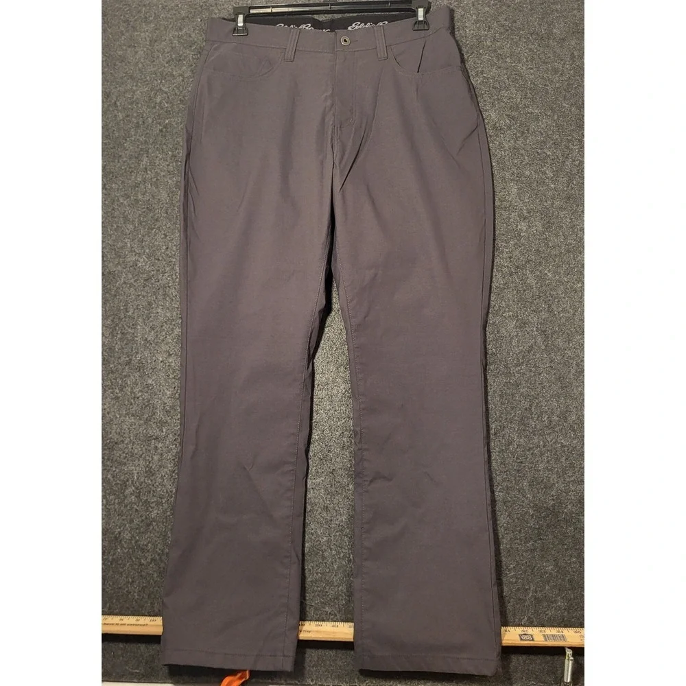Eddie Bauer First Ascent Guide Pro Pants Mens Gray Hiking Outdoor Stretchy 34x30